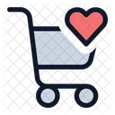 Co Cart Love Icon