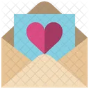 Carta Amor Saudacao Ícone