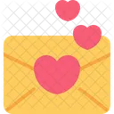 Carta De Amor Envelope Mensagem Icon