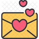 Carta De Amor Envelope Mensagem Icon