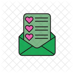 Carta de amor  Icono