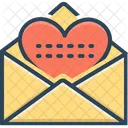 Carta De Amor Billet Doux Nota De Amor Icono