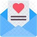 Carta De Amor Romance Mensaje Icono