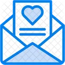Carta De Amor Romance Mensaje Icono