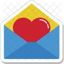 Carta Amor Envelope Icon