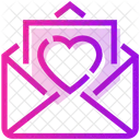 Dia De San Valentin Correo Corazon Icono