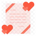 Carta de amor  Icono