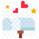 Carta De Amor Buzon Caja Icono