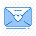 Carta De Amor Correo Electronico De Amor Mensaje De Amor Icono