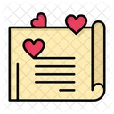 Carta de amor  Icono