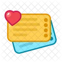 Carta De Amor Mensagem De Amor Carta Icon