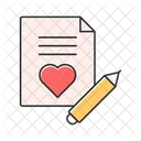 Carta de amor  Icono