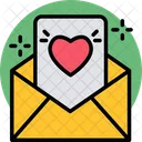 Carta De Amor Correo Electronico Sobre Icon