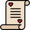 Amor Carta Documento Icon