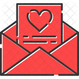 E-mail de carta de amor  Ícone