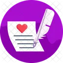 Carta De Amor Mensagem De Amor Bate Papo De Amor Icon