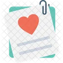 Amor Carta Papel Icono
