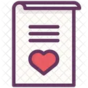 Amor Carta Romance Icon