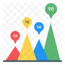 Grafico De Montana Grafico De Negocios Grafico Financiero Icono