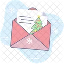 Navidad Vacaciones Carta Icono