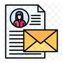 Carta Mensaje Cv Icono