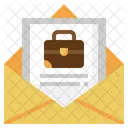 Carta de trabalho  Ícone