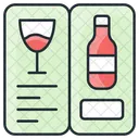 Carta De Vinos Icono