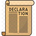 Carta de Declaração  Icon