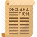 Carta de declaracíon  Icono