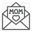 Carta Del Dia De La Madre Carta Para La Madre Carta Icono