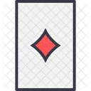 Cartas Diamante Poquer Ícone
