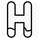 Letra H Alfabeto Letra Icono