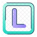 Ultima L L Fuente Letras Icono