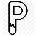Letra P Alfabeto Letra Icono