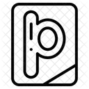 Letra P Alfabeto Letra Icono