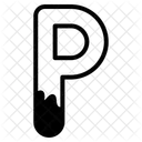 Letra P Alfabeto Letra Icono