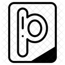 Letra P Alfabeto Letra Icono