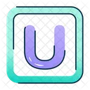 Ultima U Letra U Letra U Icono