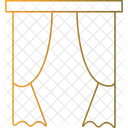 カーテン、カーテン、ブラインド アイコン