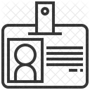Cartao Identificacao Escritorio Ícone
