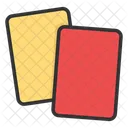 Cartao Amarelo E Vermelho Ícone