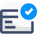 Aprovar Cartao Aprovado Cartao Verificado Ícone