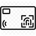 Biometrico Cartao Sem Contato Ícone