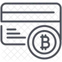 Cartão bitcoin  Ícone