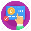 Cartao Bancario Cartao Bitcoin Verificado Cartao Digital Ícone