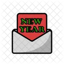 Cartao De Ano Novo Cartao De Felicitacoes Ano Novo Ícone