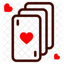 Cartas Jogo Poquer Ícone