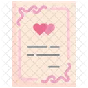 Casamento Certidao De Casamento Amor Ícone