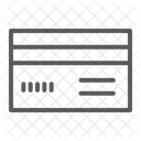 Cartão de crédito  Ícone