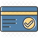 Cartao De Credito Aprovado Cartao Verificado Cartao Aprovado Ícone